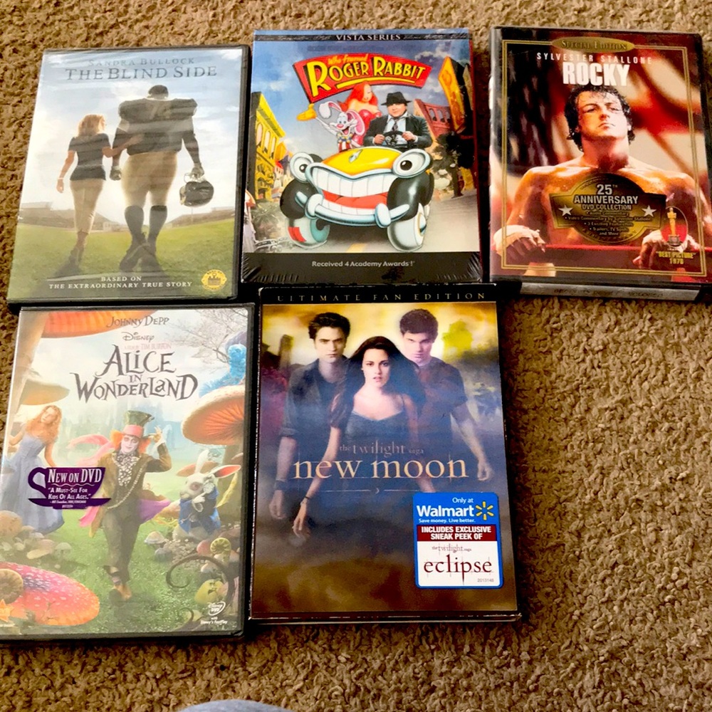 Brand new dvds 5 for $10